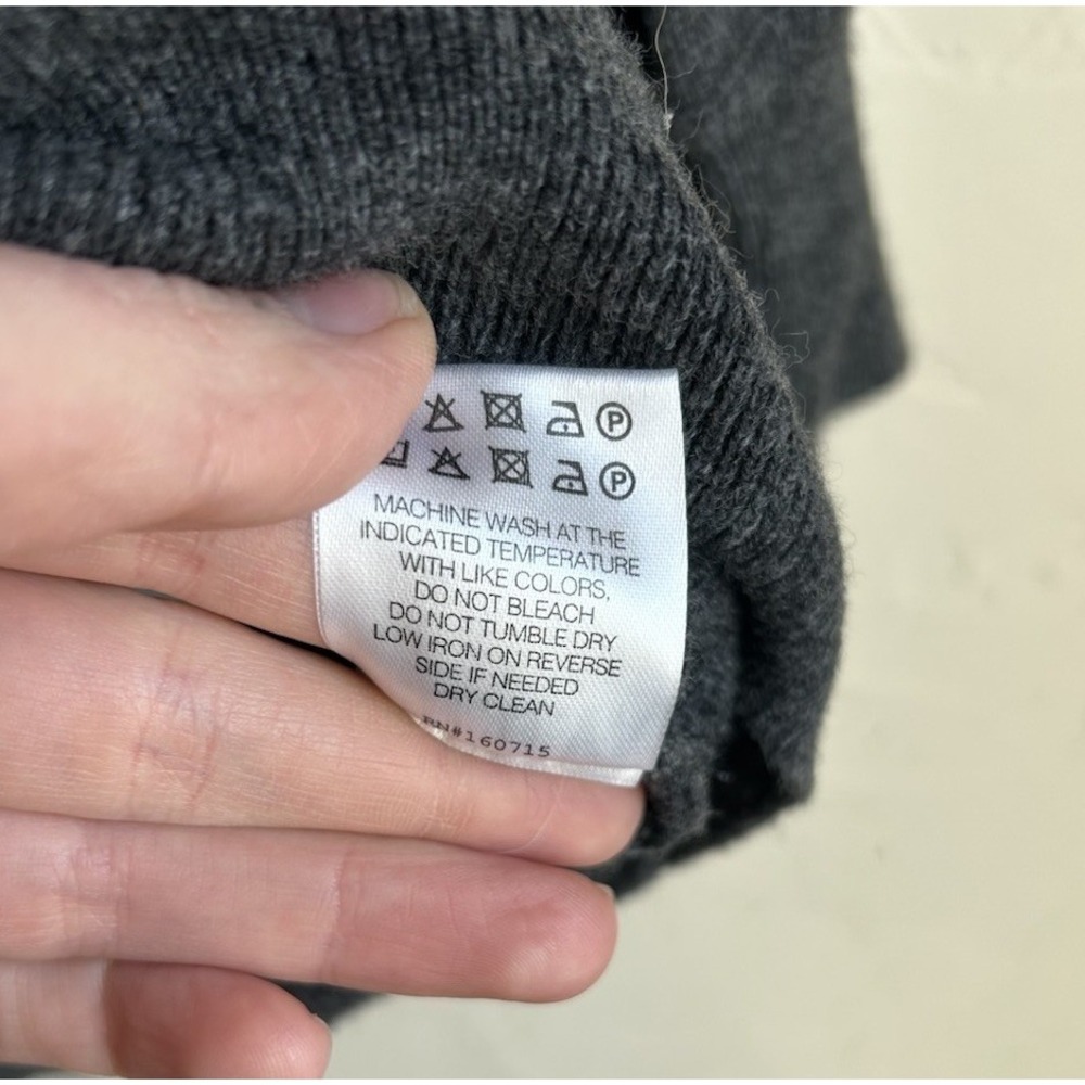 Seroya SER.O.YA Alexandria Turtleneck Sweater Mini Dress S Pewter Gray Luxury - Picture 7 of 11